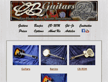 Tablet Screenshot of cbguitars.com